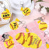 Ldntly 48PCS Softball Acrylic Keychain Blanks Kit, Includes 12 Softball Keychains, Tassels, Rings, Jump Rings