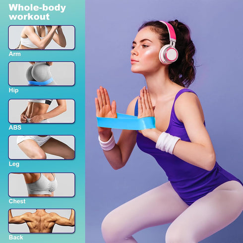SZHLUX Resistance Bands Set with Instruction Guide and Carry Bag, Versatile for Body Sculpting