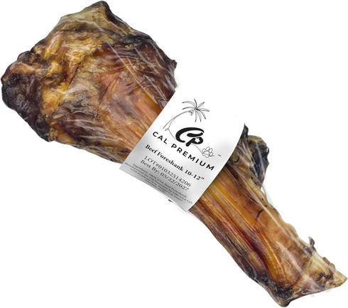 Natural Beef Foreshank Bone for Dogs (10-12 inch, 1 Count) - 100%