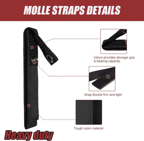 Tactical Gear Accessories Molle System Strap Clip for Backpack Vest Bags