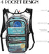Hydration Pack, Lightweight Water Backpack with 3L Bladder, Essential for Rave, Hiking, Biking, Running