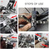 Universal Bike Chain Splitter, Breaker Repair Tool for Bicycle Chain Removal/Install with Chain Hook