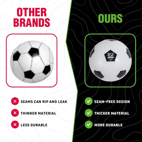 Hape DO-U-Play Games Jumbo Soccer Ball, 30” Diameter, Durable Heavy-Duty Rubber Material