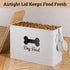 15 lb (50 100 lbs Dog Food Container Airtight Cup) Capacity with Metal Scoop - Cute Airtight Dog Food Storage Container