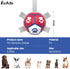 Dog Toys Soccer Ball with Straps - Interactive Balls for Tug of War and Yard Games, Herding Ball for Small Dogs, Pet