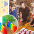 Qinyoung 228 Set Pcs Cups and Balls Game for Party, Plastic Flip Cup Stacking Game Colorful Reusable Table Tennis Ball