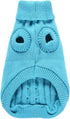 CHBORCHICEN Small Dog Sweaters, Knitted Pet Cat Warm Sweatshirt for Winter (Medium, Sky Blue)