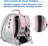 LOLLIMEOW Pet Carrier Backpack, Airline-Approved Bubble Carrier for Cats and Puppies, Pink, Travel Design