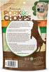 2.5-inch 12 Count Pork Chomps Baked Pork Skin Dog Chews, Mini Knots, Real Chicken Wrap