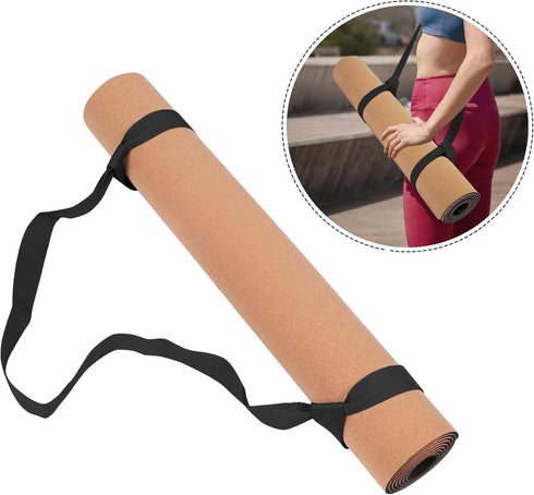 Premium Cork Yoga Mat - Non Slip Thick Exercise & Fitness Mat for Yoga, Pilates, Home Workouts (72" x 24" x 5mm)