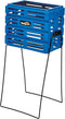 Tourna Ballport Tennis Ball Hopper Holds 80 Balls Durable and Lightweight Blue