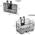 Suwimut Folding Bike Basket, Metal Front Handlebar Bicycle Basket Bike Frame Basket, Wire Mesh Fold-Up Detchable Front Bag Rear Hanging Bike Basket Bicycle Bag Cargo Rack for Mountain Bike Accessories