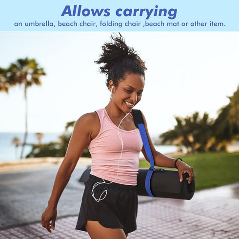 5 Pack Sanwuta Beach Chair Carrying Strap, Adjustable Shoulder Strap for Portable Chair Carrier for Camping Picnics