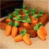 Genrico Dogs(22.5 17.5CM) Carrots Enrichment Dog Puzzle Toys Hide and Seek Carrot Farm Patch Snuffle Toy for Puppy