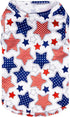 CuteBone 4th of July Dog Shirts 2-Pack, Soft Pet Clothes, Breathable Summer Vest for Small Puppy and Cat Apparel
