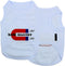 Parisian Pet Dog Tshirt - Blue “Babe Magnet” Embroidered Tank Top, Lightweight Cotton Tee for Small Dogs