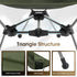 Camptime Backpacking 330Lbs, Portable Camping Chair, Lightweight Compact Chair with Side Pocket, Wide Seat Folding