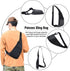 Peicees Waterproof Sling Bag, Crossbody Bag for Men Women, Slim Chest Backpack for Travel Hiking