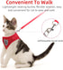 Red Cat & Dog Vest Harness - All Weather Mesh, Reflective Strap, Adjustable Step-in Harness for Small Pets, Red, S