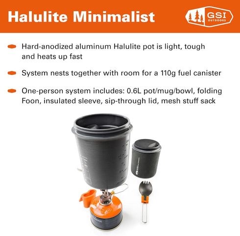 GSI Outdoors Halulite Minimalist Kitchen Kit in Multi-Colour
