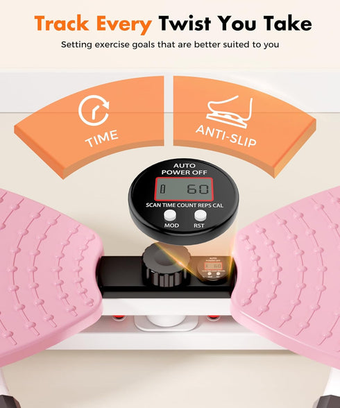 Anti-Slip Waist Twisting Machine - Home Gym Equipment for Core Training