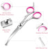 4 1) GEMEK Dog Grooming Scissors with Safety Round Tips Stainless Steel Professional Dog Grooming Kit - Thinning