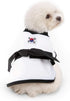 Athletic Costume with Black Belt - Uniform for Dogs Clothes Pullover Sweater Sweatshirts for Boy and Girl (Medium)