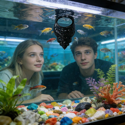Generic Betta Bed Floating Decoration - Fish Tank Resting Spot | Betta Bed Shrimp Cave, Aquarium Floating Ornament