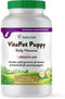NaturVet VitaPet Puppy Daily Vitamins Plus Breath Aid, 60 ct Time Release Chewable Tablets, Made in USA