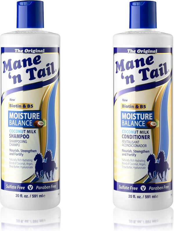 Mane 'n Tail Moisture Balance Shampoo & Conditioner with Coconut Milk &