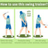 Golf Swing Training Aid - Retractable Grip Trainer for Right-Handed Golf Club, Indoor Practice, Strength & Tempo