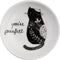 Karma Boho Ring Bowl, Black and White Decorative Ceramic Trinket Tray, Jewelry Dish for Rings