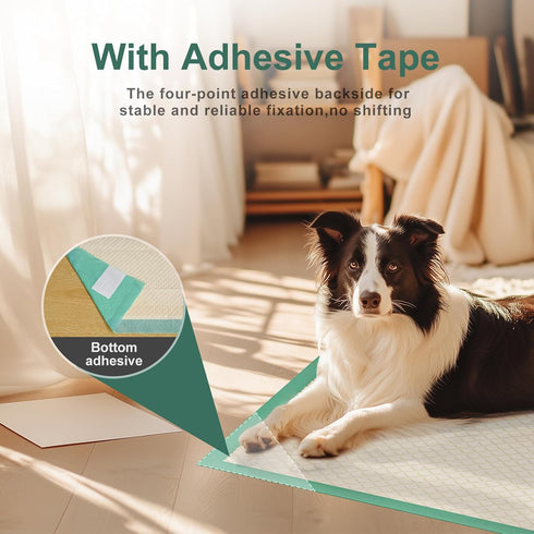 22"x37", 30 Count, Gardner Pet Dog Pee Pads Extra Large Puppy Pee Pads with Adhesive Sticky Tape, Leak Prevention