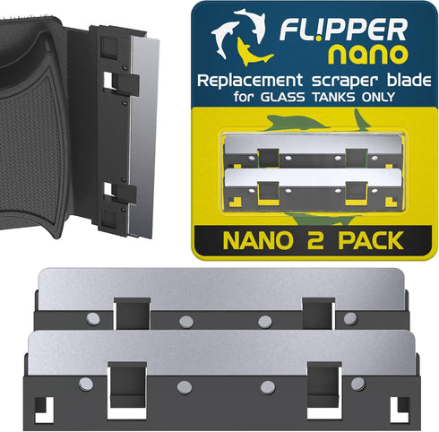 Flipper Nano Aquarium Algae Scraper for Fish Tank Cleaning Kits Stainless Steel