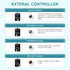 320GPH Mini Aquarium DC Water Pump with Controller, Submersible Return Pump for 20g to 50g Aquariums