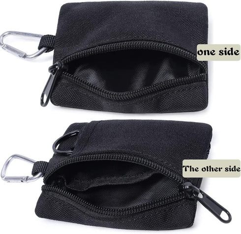 Tactical Keychain Pouch - Military Mini Size EDC Pocket Organizer as Coin Purse ID Card Holder