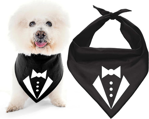 Parisian Pet Tuxedo Dog Bandana, Small