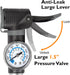 Lumintrail Portable Mini Bike Pump, Fits Presta & Schrader Valves, Frame Mount Tire Air Pump with Pressure Gauge