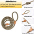 Dog Leash Slip Lead and Snap Hook Leash, Adjustable Heavy Duty 2/5" x 6 FT Braided Rope Durable No Pull Pet Strong Training Traffic Walking Lead Leash, Dog Slip Lead for Large Medium Dogs Small Puppy