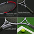 Pre-Strung Lightweight 27 Inch Tennis Racket, Recreational Adult Rackets for Men Women Students with Carry Bag