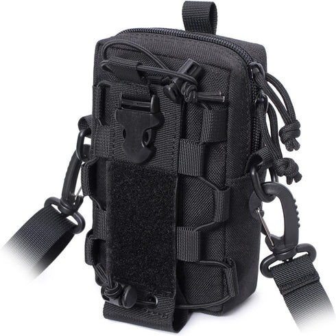 Tactical EDC Pouch, Molle Utility Pouches, Gadget Organizer Phone Holder with Water Bottle Holder