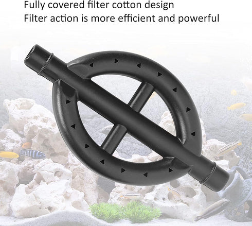 Aquarium Filter Black Rain Bar for Fish Tank, Outflow Pipe Water Cycle Drip Tube Sprayer Pipe