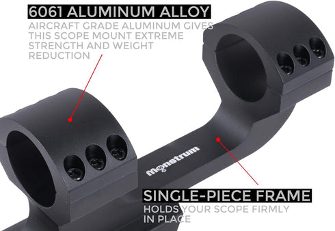 Monstrum Offset Cantilever Dual Ring Scope Mount, 1 inch Diameter