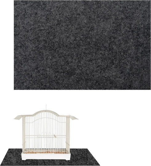 30x36 Inch Bird Cage Floor Mat, Waterproof Under Pet Cage Liner Mat for Kennel Training, Reptile Aquariums, Non-Slip
