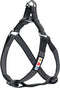 Pawtitas Dog Harness - Medium Size, Black, Adjustable, Reflective Vest for Senior Dogs and Puppies