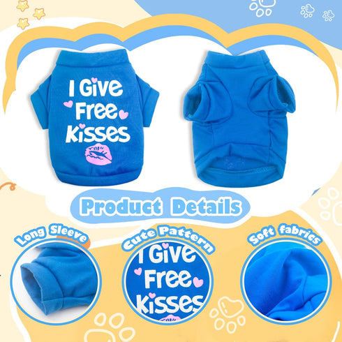 4 Pieces Dog Clothes for Small Dogs - Boy Chihuahua Clothes, Yorkie Teacup Clothes, Spring Summer Pet Shirt, Cute Puppy