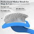 Saccison 2PCS Slicker Brush for Dogs & Pet Comb,Professional Dog Grooming Brush (Goldendoodles,Poodles,Labradoodles)