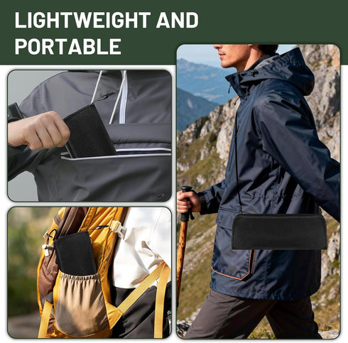 BKLRBRV 1.97" 0.99LB 200LB Ultra-Thin Portable Folding Stool - Slim Fold, Lightweight, Capacity Camping Chair