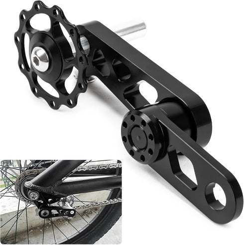 psler Bike Chain Tensioner with Derailleur Hang, Chain Guide for Folding Bicycle Accessories