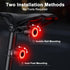 4 IPX6 Smart Bike Tail Light, Auto On/Off, Brake Sensing Rear Bike Light, USB C Rechargeable Bicycle Rear Light